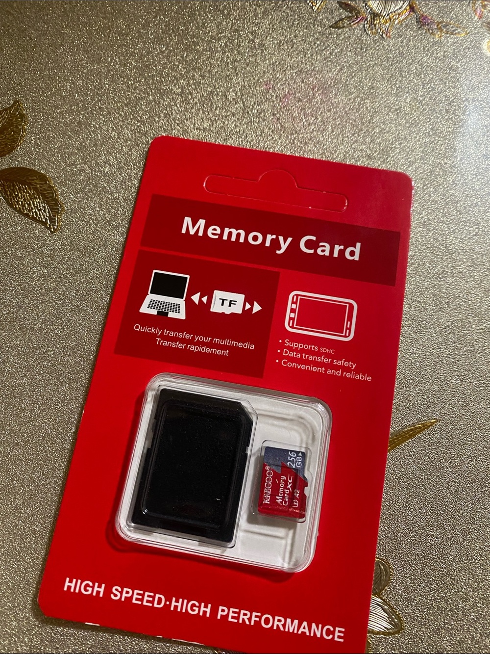 Krecool 256GB Micro SDXC Memory Card with Adapter
